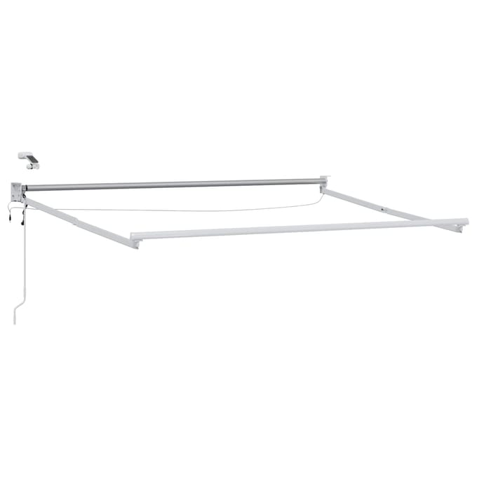 vidaXL - Elektrisch - Uittrekbaar - Markies - Frame - Wit - 3 - x - 2 - m - Aluminium