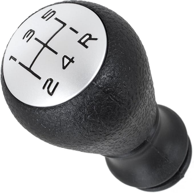 MODECAR - Versnellingspookknop - Zwart - Mat Chroom - Peugeot Compatibel