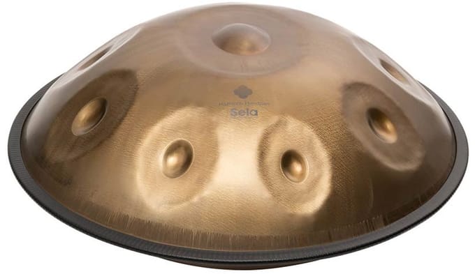 Handpan Sela SEL201 roestvrijstaal D Kurd 440hz incl. hoes