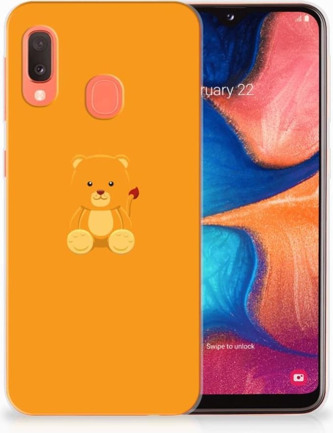 Samsung Galaxy A20e Telefoonhoesje met Naam Baby Beer