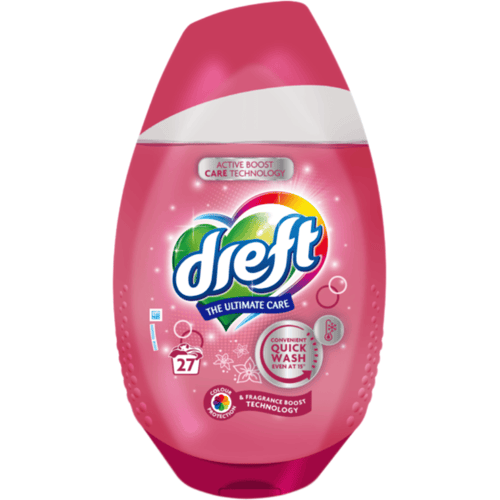 Dreft Quick Wash Pink Fragrance Boost - 972 ml