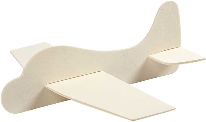Creativ Vliegtuig bouwpakket - hout - 21,5 x 25,5 cm - hobby speelgoed
