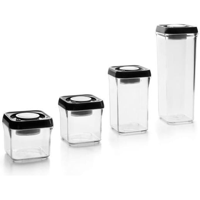 Contenant alimentaire - IBILI - 788604 - 400 ml - Système de pompe à vide - Empilable