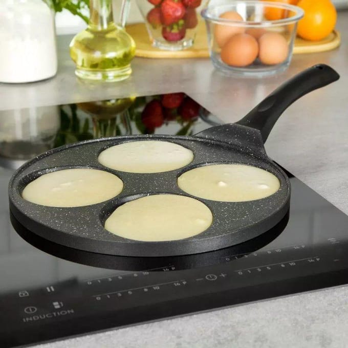 Kinghoff 1671 - Marmeren coating eierpan - 26.5 cm