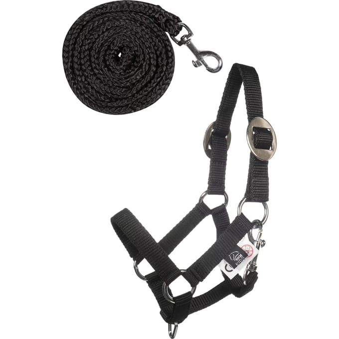 Zadel en longe voor Hobby Horse HKM Kids Basic