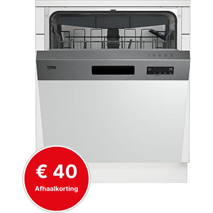 Beko BDSN16450 | Half geintegreerde vaatwassers | B Label