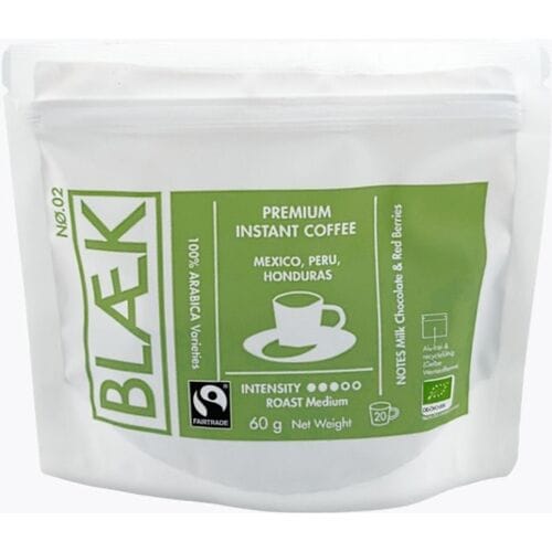 Blaek BLÆK Organic Instant Coffee No. 2 Medium Roast Bio 60g