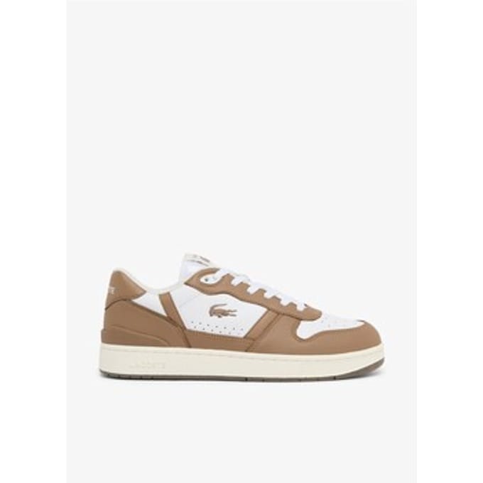 Lacoste T-CLIP SET 226 2 SMA WHT/BRW Heren Sneakers - wit / bruin