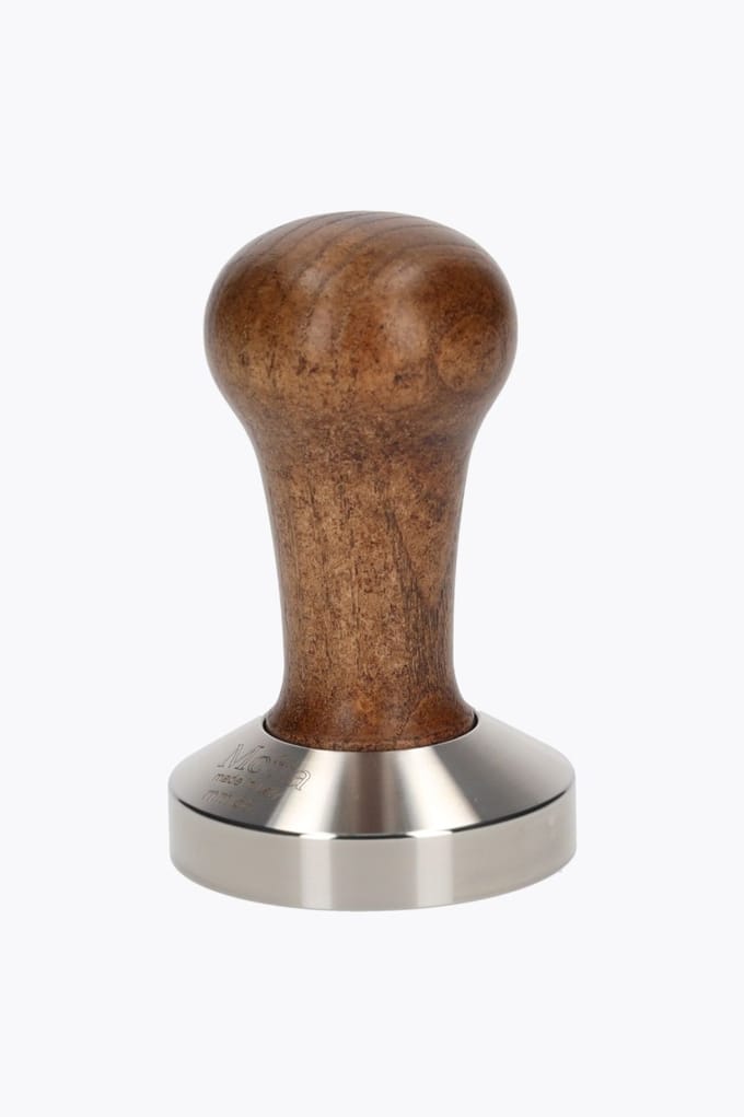 Motta Tamper Wave 58mm, houtbruin