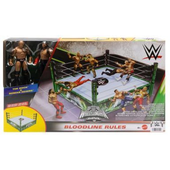 WWE Vechtring met 2 Speelfiguren