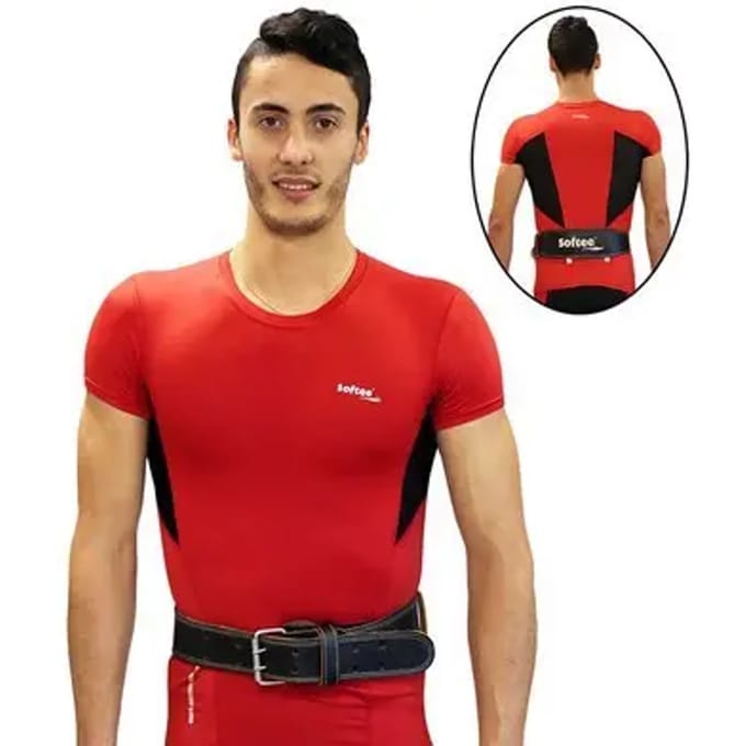 Belt Softee Fitness Leather Black - S