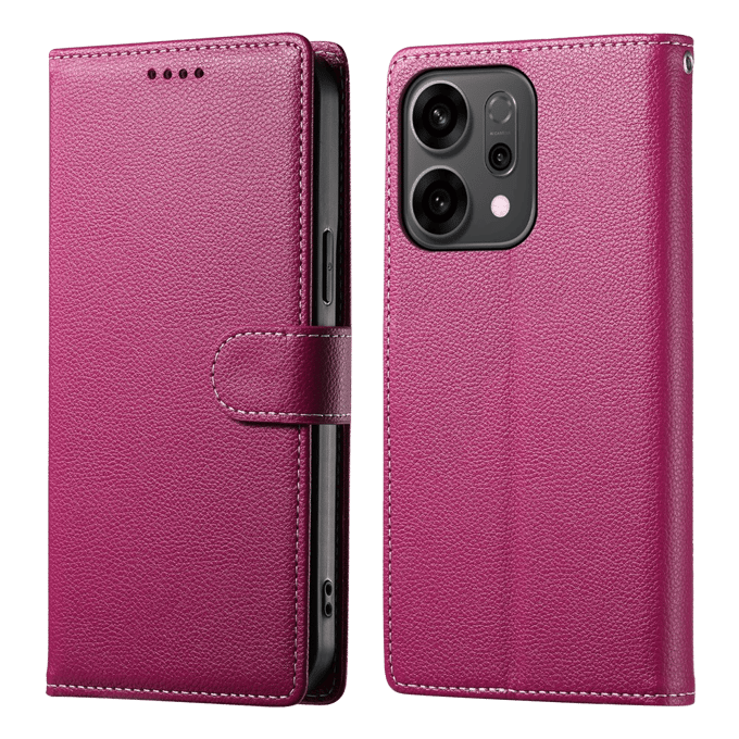Mocaa Oppo Reno14 F(S) 5G Slim-Fit Bookcase Roze