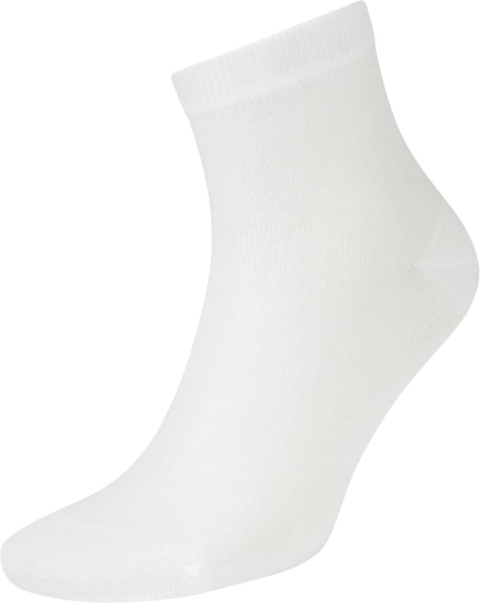 10CEL 6 paar quarter socks white 43-46 gemaakt van TENCEL™ Lyocell