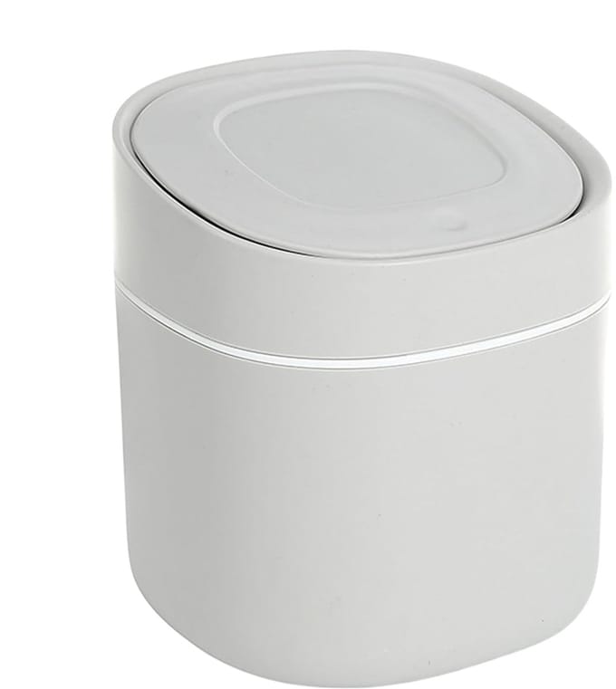 Bureau prullenbak - Afvalemmer deksel - Ruimtebesparend opbergen - Multifunctionele container - 15.5 x 13.5 cm