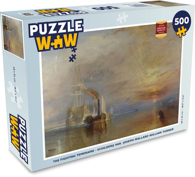Puzzel The Fighting Temeraire - Schilderij van Joseph Mallard William Turner - Legpuzzel - Puzzel 500 stukjes