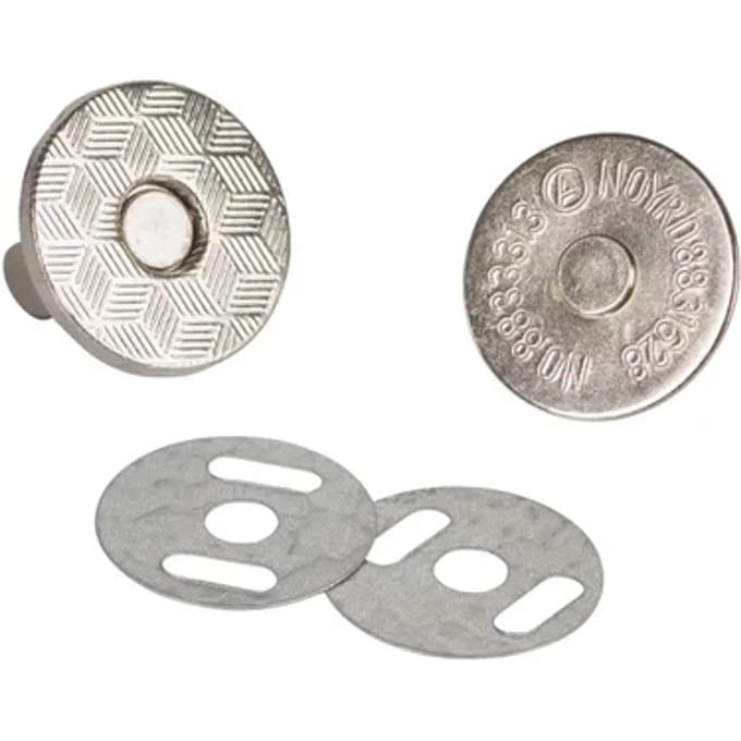 Fix-o-moll Magnetische Sluiting - Rond - Metaallegering - 18mm - 2 Stuks