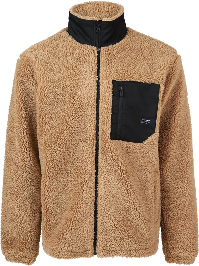 Brunotti Renziost Heren Fleece Teddy Jas - Beige - L