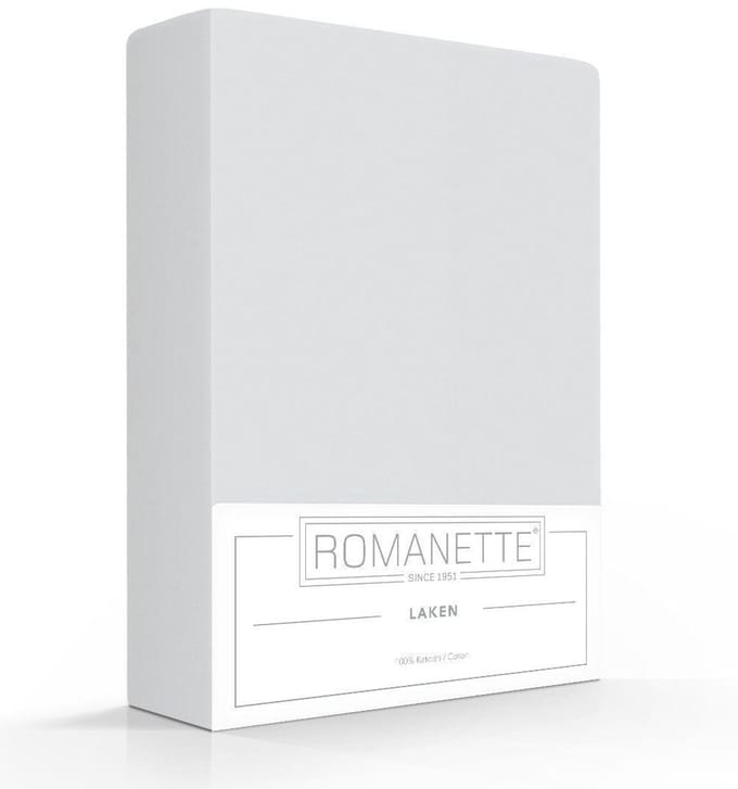 Romanette Laken Katoen Silver - 240 x 300 cm - [Grijs]