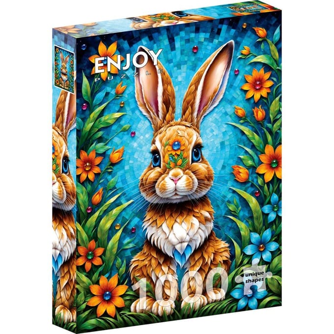 Enjoy Puzzle legpuzzel Garden Bunny - 1000 stukjes dierenpuzzel.