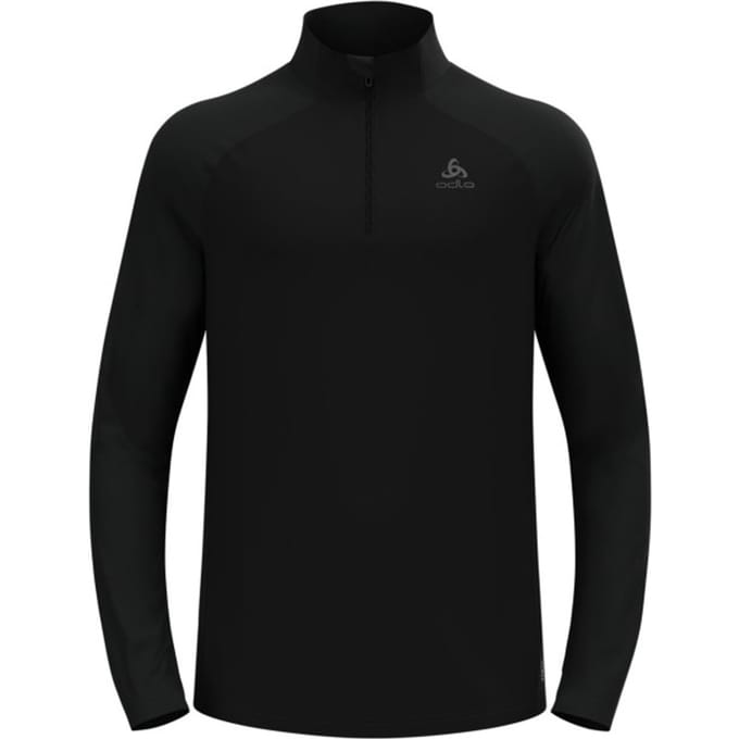 Odlo Essential Ceramiwarm Midlayer 1/2 Zip Heren - Zwart - Maat M