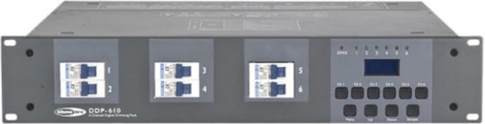 Showtec DDP-610S - 6-Kanaals dimmer