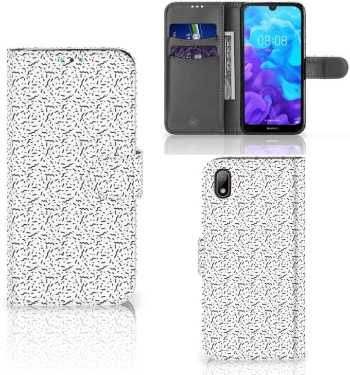 Huawei Y5 (2019) Telefoon Hoesje Stripes Dots