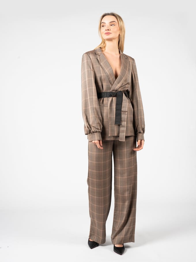 Pinko broek Barile Vrouw bruin