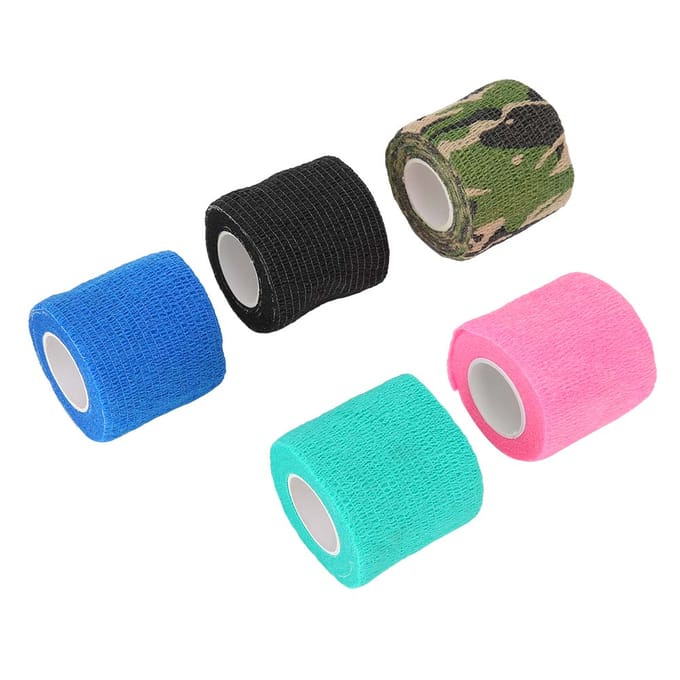 5 stuks Wegwerp Zelfklevende Tatoeage Verband Tatoeage Grip Cover Wrap Tatoeage Benodigdheid black
