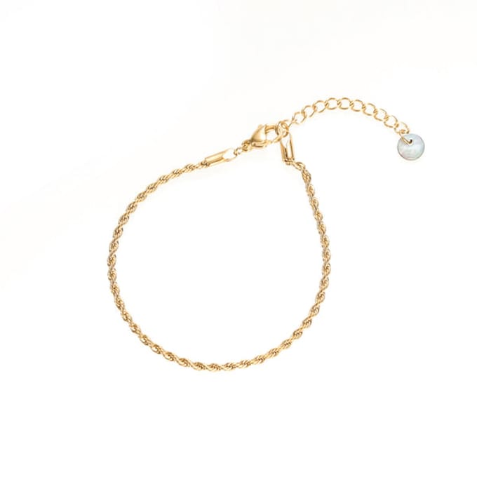 Go Dutch Label Armband gedraaid Goud B1771-2