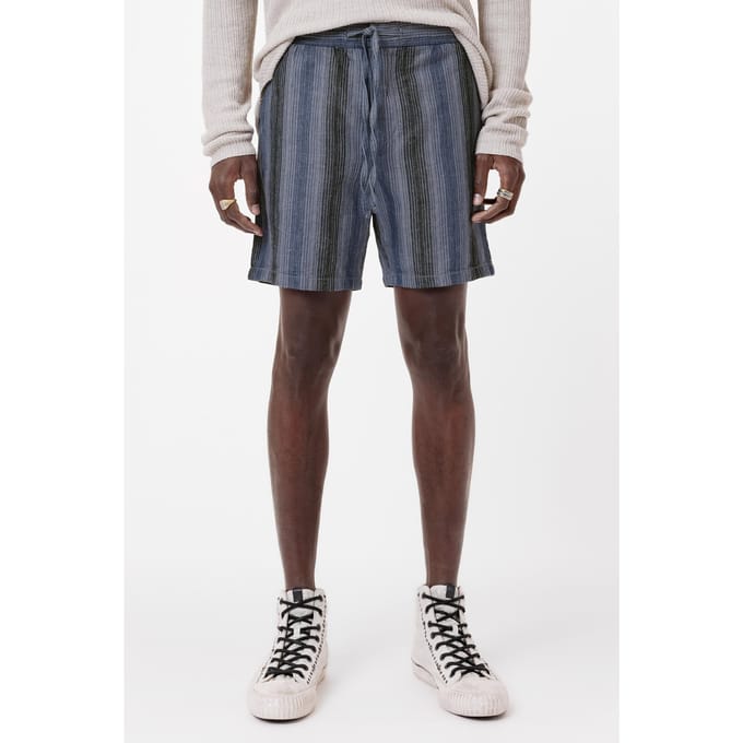 John Varvatos David Draw String Shorts With Back Patch Demin Hthr size W30 | Shorts Outlet | Men | White