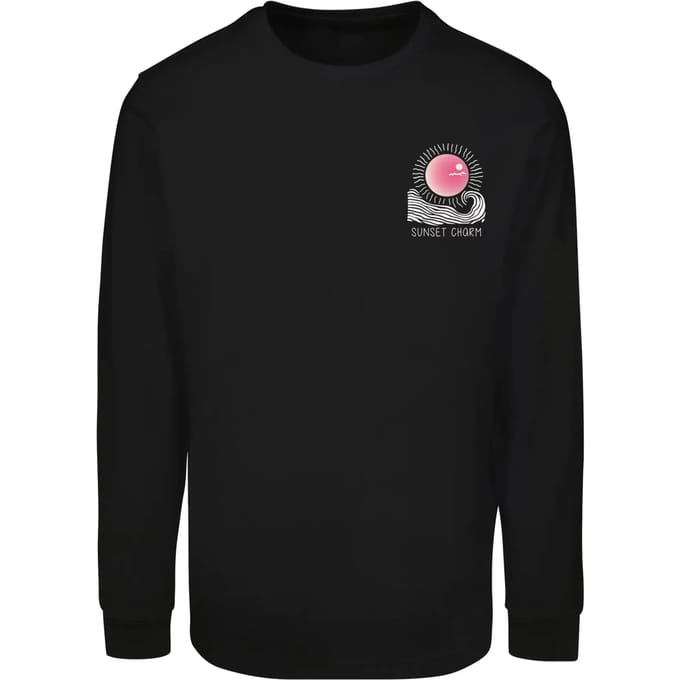 Merchcode - Sunset Charm With Cuffrib Longsleeve shirt - XL - Zwart