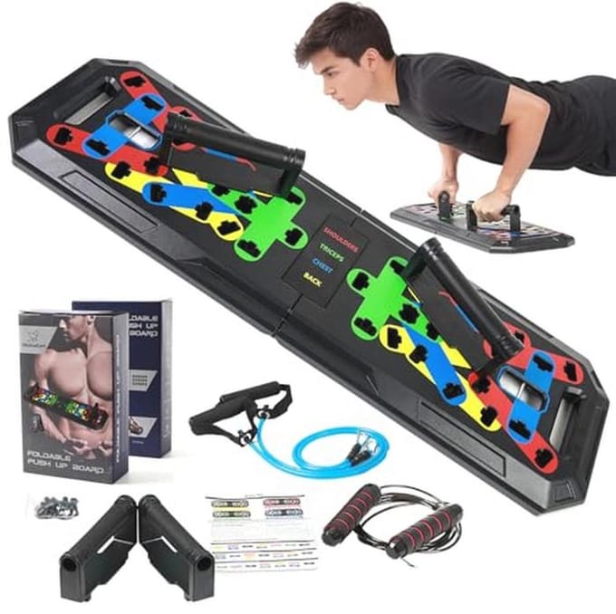 Multifunctioneel 20-in-1 push-up board voor thuistraining met accessoires