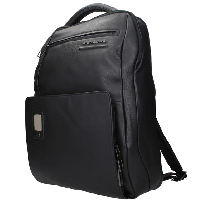 Piquadro Zwart Leren Rugzak