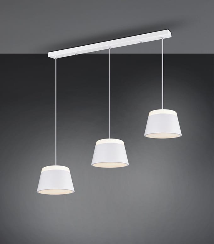 Hanglamp Trio Leuchten Baroness - Wit