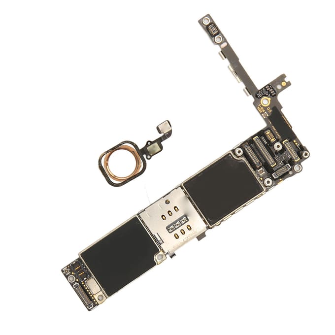 Moederbord voor IPhone 6S Plus US-versie Ontgrendeld met vingerafdruk Mobiele telefoon Hoofdlogica-bord met 16GB white
