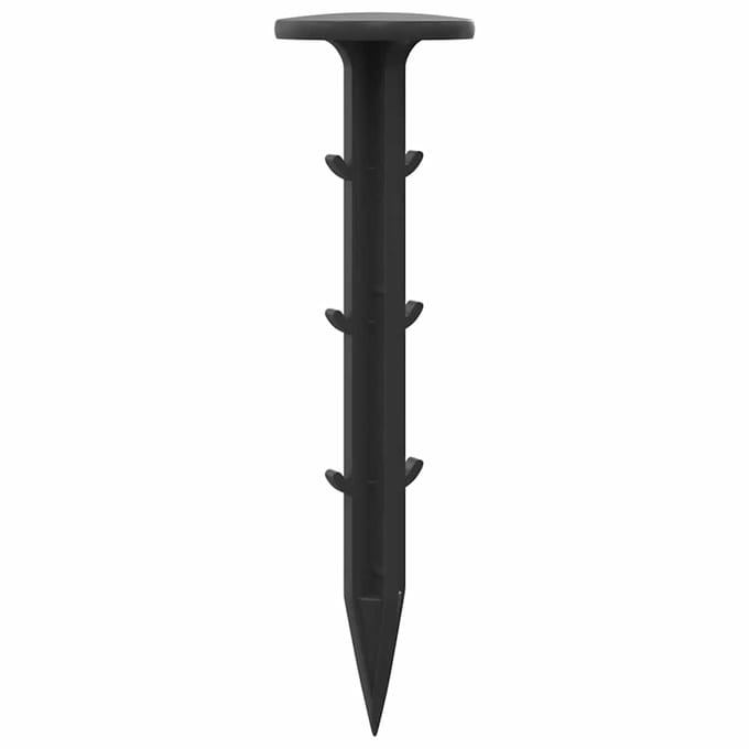 vidaXL - Grondharingen - 100 - st - Zwart - Ø3 - x - 11 - cm - Kunststof