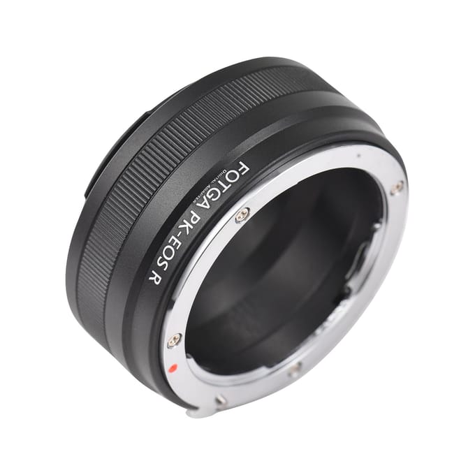 FOTGA High Precision Handmatige Lens Mount Adapter Ring Aluminiumlegering voor Pentax K-Mount Lens voor zwart