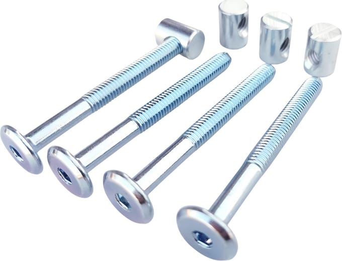 Deltafix - Verbind.bout moer 6x60mm vz 4 sets