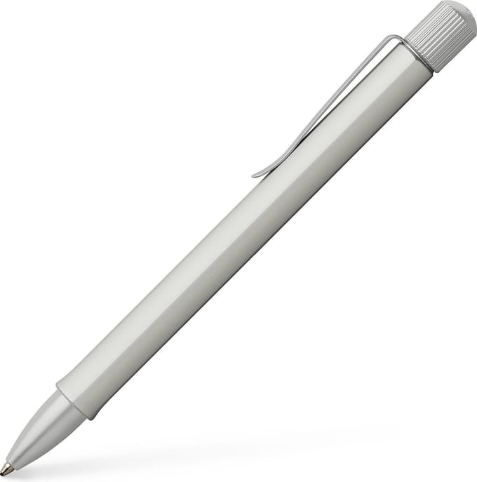 Faber-Castell balpen - Hexo twist - mat zilver - FC-140594