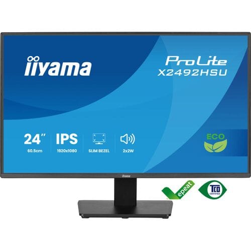 iiyama ProLite X2492HSU-B1 - 24 inch - Full HD - IPS - USB-Hub (2x) - Energy label B