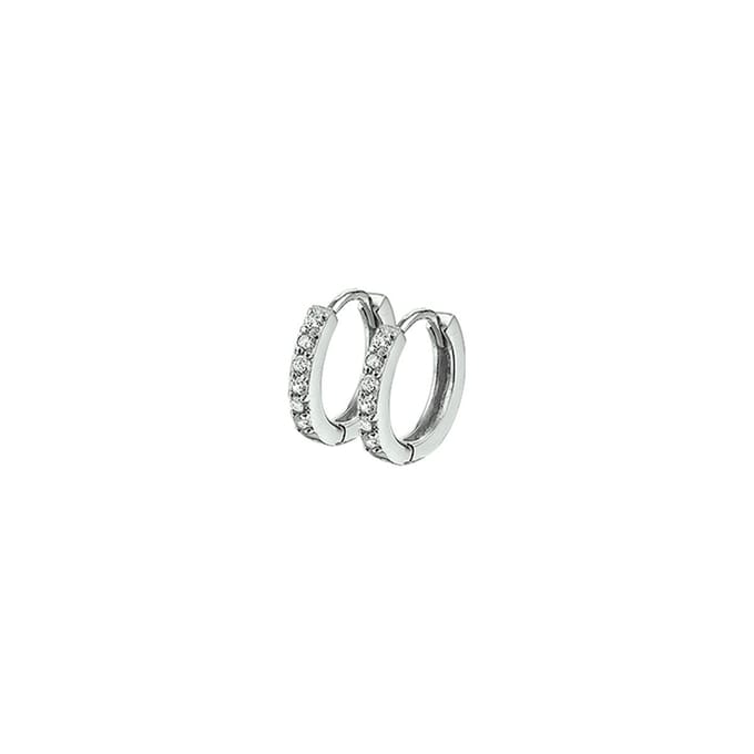 13.22197 oorbel zilver zirkonia 13x2mm