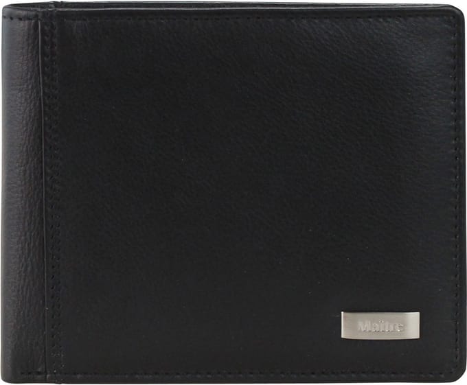 Maître Fusto portemonnee leer 12,5 cm - Dames - Horizontaal - schwarz