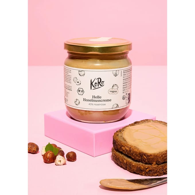 Bio lichte hazelnootcrème - de "Buena crème" 400 g