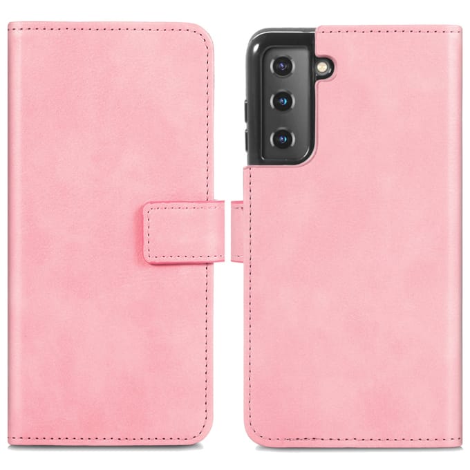 imoshion Hoesje - Geschikt voor Samsung Galaxy S21 - Luxe Bookcase - Roze