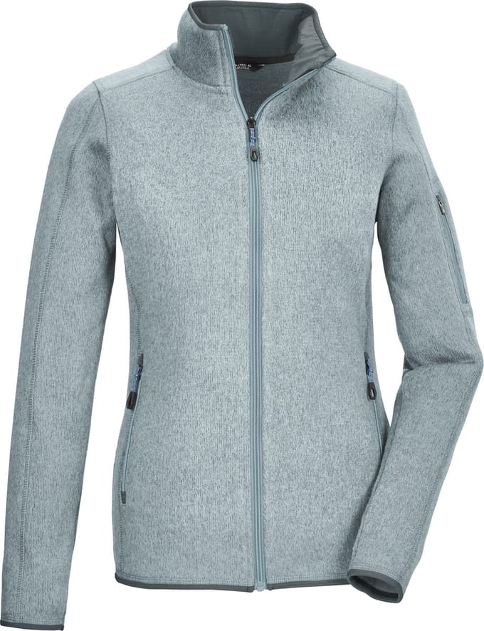 Killtec KOW 111 Women KNT Fleece Jacket - Vest - Dames - Light Iceblue - Maat 42
