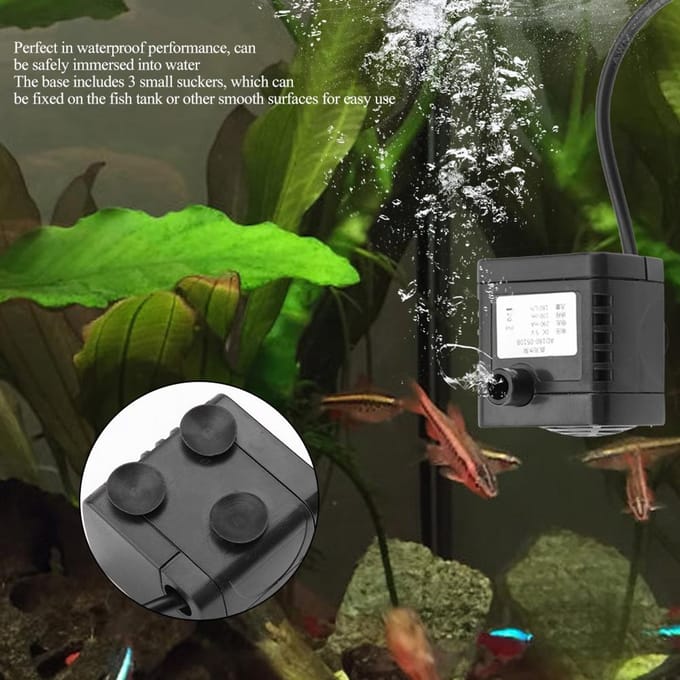 USB DC 5V Kleine Borstelloze Pomp Aquarium Vistentank Fontein Watercirculatie Dompelpomp