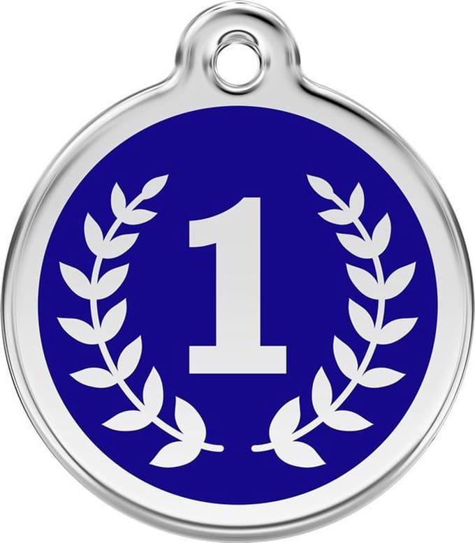 Red Dingo Hondenpenning 20 mm winnaar kampioen medaille