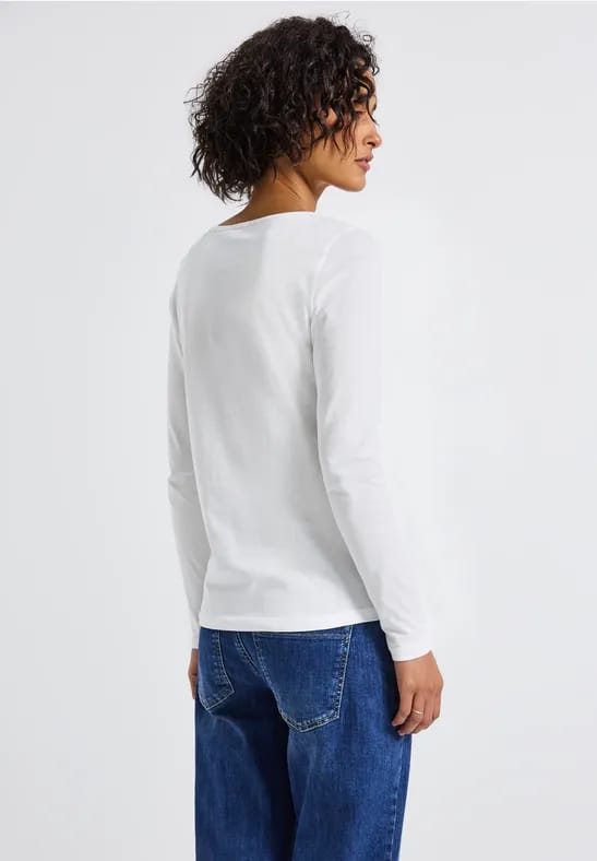 Basic shirt met lange mouwen