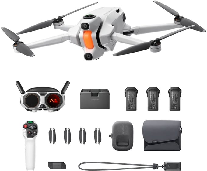 INSTA360 Antigravity A1 Infinity Bundle 4 propellers Quadcopter 2360 mAh Wit