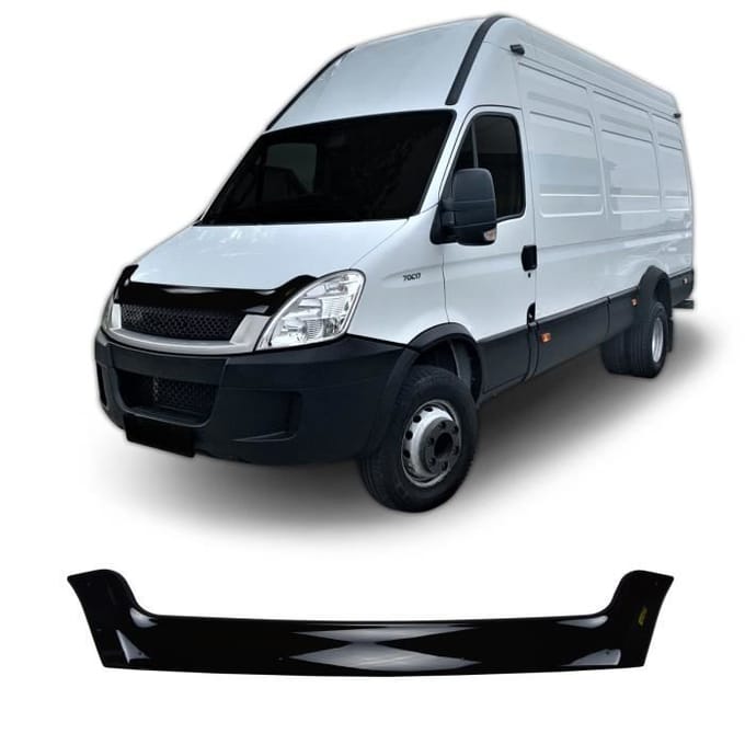 Déflecteur de Capot - SCOUTT - Iveco Daily 2008-2013 - ABS - Installation Facile - Protection Optimale noir